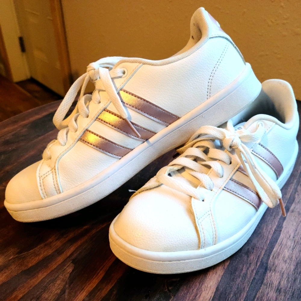 Adidas Rose Gold Sneakers Sz 8